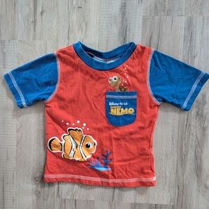 Vintage Y2K Disney-Pixar Finding Nemo Colorblock Short Sleeve Tee, 2T (V5)